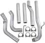 C6004PLM - MBRP's 4-inch Down Pipe Back PLM Series Exhaust System for your 2007-2010 GMC Chevy 6.6L Duramax LMM diesel pickup. Made from heavy gauge aluminized steel, this free-flow kit does not come with a muffler or exhaust tip.