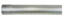 40217 - Replacement muffler delete pipe for FloPro 4-inch Aluminized exhaust systems - Ford 2008-2010