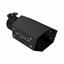 Picture of MBRP HEX Exhaust Tip - 2.5" - 4" x 10" Black Coated w SS logo